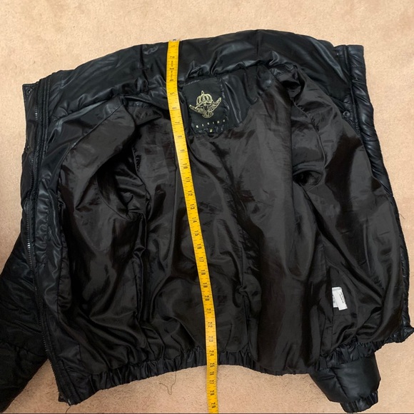 BLACK PUFFER COAT SHORT - Picture 11 of 14